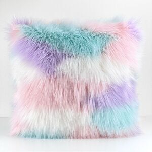 Pottery Barn Teen Unicorn Faux Fur 18"  Pillow